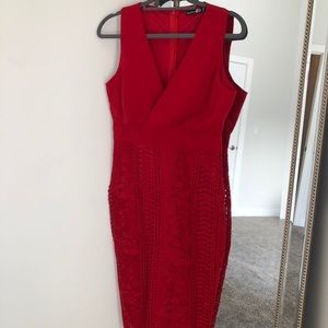 Red Boohoo Semi Formal Dress